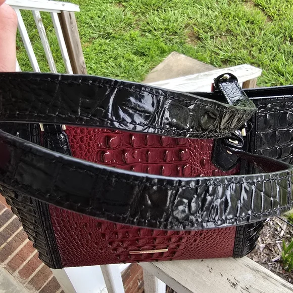 Brahmin Medium Asher In Vintage Red Stanza - Picture 7 of 14